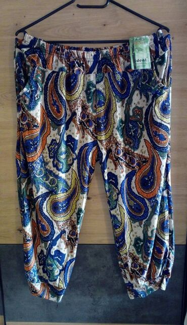 elipsa zenske pantalone: 6XL (EU 52), Normalan struk, Šalvare