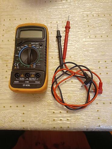 səkər testi: Rəqəmsal multimetre DT-830L Texniki xüsusiyyətlər: - Göstərici: arxa — 3