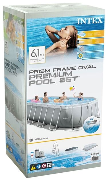 Hovuzlar: Yeni Karkas Hovuz Intex, 4.1 - 5 m, ≥ 5001 l -da lalafo.az — 5 Hovuzlar: Yeni Karkas Hovuz Intex, 4.1 - 5 m, ≥ 5001 l — 5