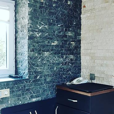 Fasad işləri: Kabançik travertin dekorativni daş usdasi -da lalafo.az — 9 Fasad işləri: Kabançik travertin dekorativni daş usdasi — 9