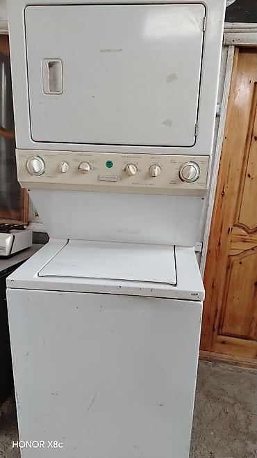 ağ baliq: Kompakt yuma-qurutma kombi sistemi – üstdə qurutma, altda paltaryuyan — 1