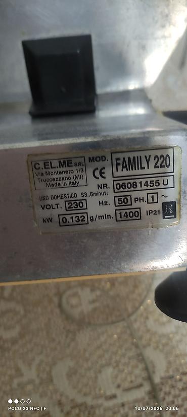 морозильный ларь купить бу: C.EL.ME SRL dilimləyici – MODEL: FAMILY 220 (Made in Italy) Turkiye — 3
