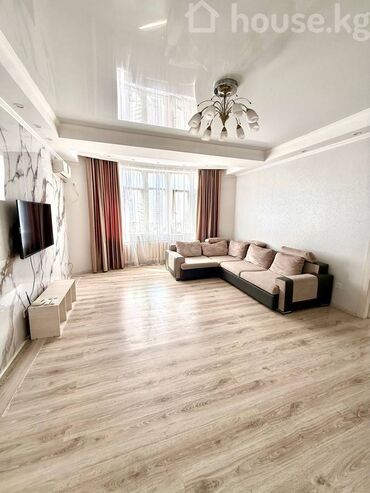 аренда квартир в бишкеке на долгий срок: 3 комнаты, Агентство недвижимости, Без подселения, С мебелью полностью