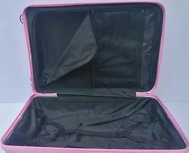 Putni koferi i torbe: Tvrdi kofer na točkiće – ružičasti - Materijal: čvrsta ABS/plastika — 2