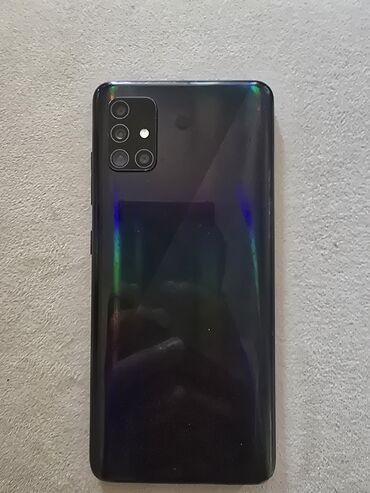 planşetlər samsung: Samsung Galaxy A51, 128 ГБ, цвет - Черный, Битый, Сенсорный, Отпечаток пальца