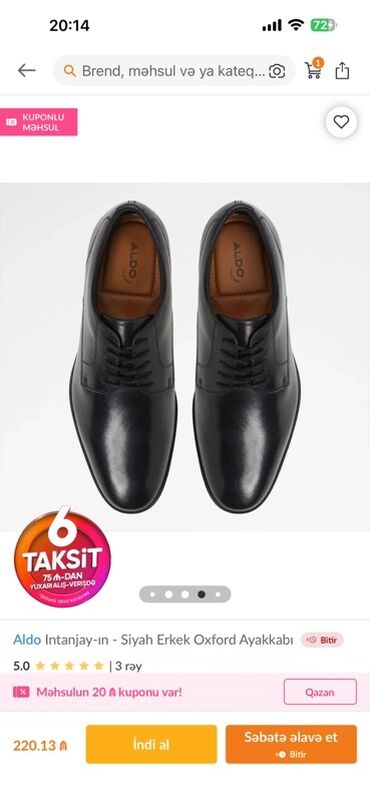ботинки мужские зимние новые: Aldo firmasindan,kiwi temiz deriiden ayakkabisi,Bakida 450 azn