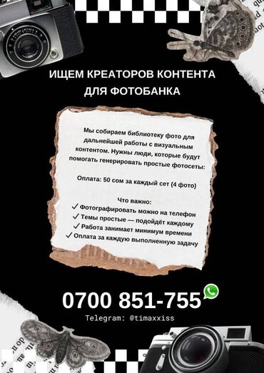 дополнительный заработок: Ищем креаторов контента для фотобанка! Мы собираем библиотеку фото