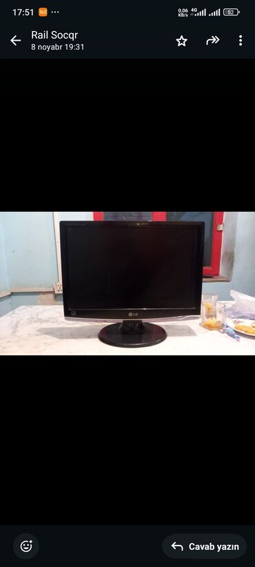 monitor lg: Salam.LG Flatron W1954SE.internetdə araşdırıb baxa bilərsiz .1 ay olar