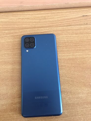 samsung galaxy a12: Samsung Galaxy A12, 64 GB, rəng - Göy, Sensor, Barmaq izi, Face ID