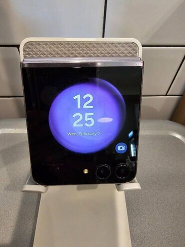 samsung z flip 1: Samsung Z Flip, 256 GB, rəng - Ağ, Barmaq izi