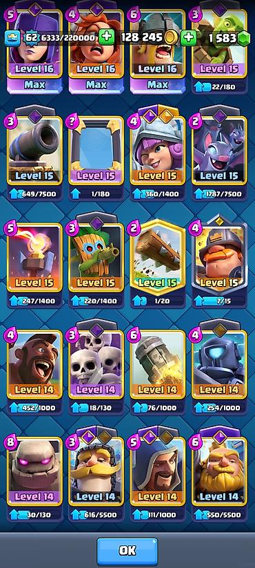 Kolleksiya kartları: 💎 Clash Royale Hesabı Satılır King Level: 62 MAX kartlar: Level 16 -da lalafo.az — 4 Kolleksiya kartları: 💎 Clash Royale Hesabı Satılır King Level: 62 MAX kartlar: Level 16 — 4