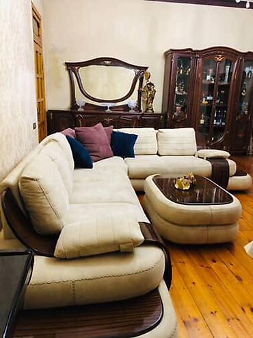 salon masa: Künc divan dəsti – müasir klassik dizayn - L‑şəkilli geniş künc — 1