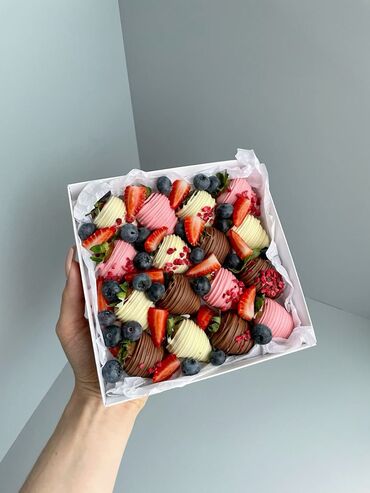 Другие продукты питания: Клубника в шоколаде | Ош 6 штук 500 сом 9 штук 765 сом 10 штук 800 — 9