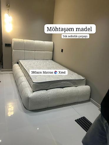 Çarpayılar: Möhtəşəm model – tək nəfərlik çarpayı. - Yumşaq, həcimli baza və — 1