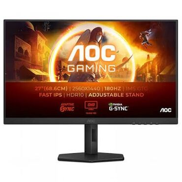 мониторы поворотный экран (pivot): Монитор, AOC, Жаңы, LCD, 27" - 28"