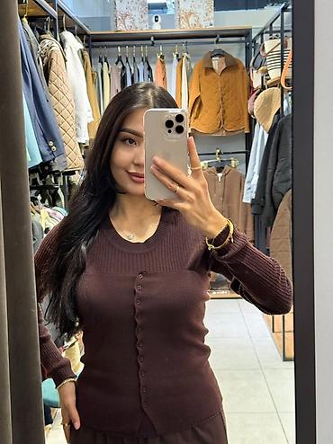 Жеке буюмдар: Блузка, Кече, Трикотаж, Solid print, Тунук модель — 10