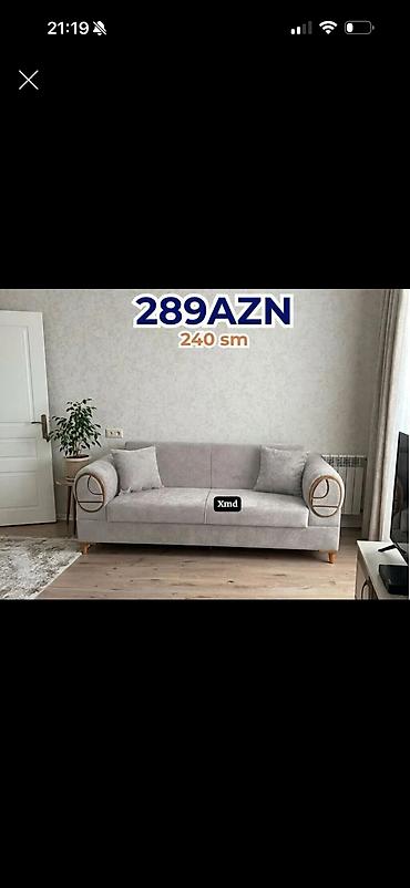 Məhsul: 3 nəfərlik yumşaq divan Qiymət: 289 AZN (şəkildə göstərilib) lalafo.az -da Məhsul: 3 nəfərlik yumşaq divan Qiymət: 289 AZN (şəkildə göstərilib)
