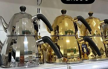 metalac džezve: Set tradicionalnih džezeva/čajnici za pripremu čaja i kafe (dve šerpe — 1