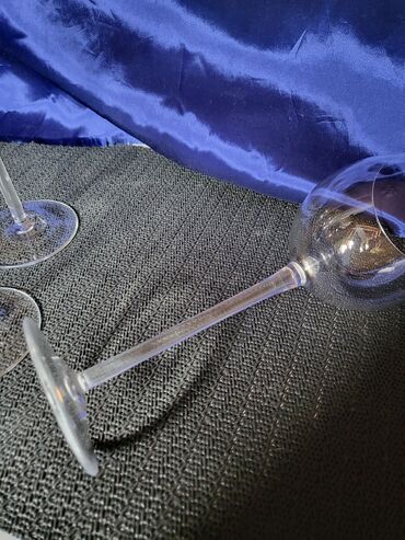 Čaše: Case za vino Val Saint Lambert kristalno staklo 70te. Case — 9