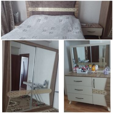 loft мебель: İkinəfərlik çarpayı, Termo, Dolab, 2 tumba, İşlənmiş