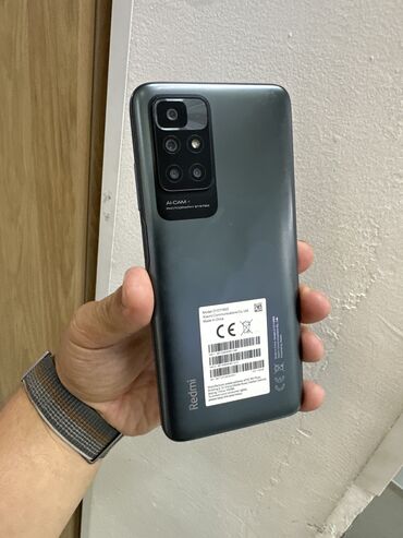 телефоны на 5000: Redmi, Redmi 10, Б/у, 128 ГБ, цвет - Черный, 2 SIM