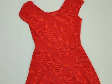 sukienki czerwona elegancka: Sukienka, S, stan - Dobry
