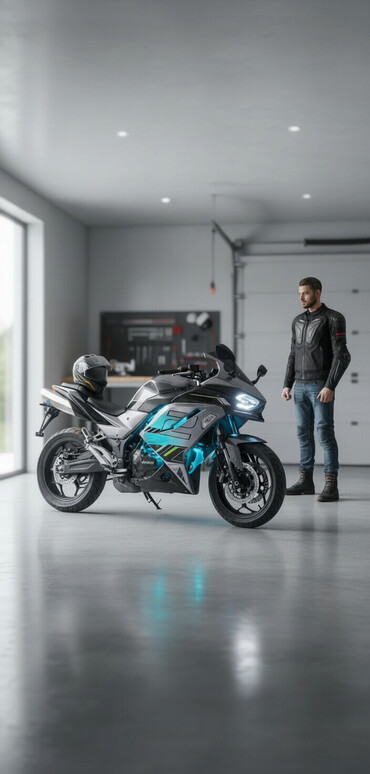 Мотоциклы: Спортбайк Kawasaki, 200 куб. см, Бензин, Взрослый, Б/у — 1