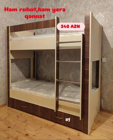 Çarpayılar: Oğlan və qız üçün, Çarpayı, Matras ilə, Siyirməli, Taxta