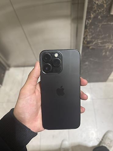 mak: IPhone 14 Pro Max, Б/у, 128 ГБ, Black Titanium, Чехол, 80 % — 1