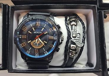 Setovi nakita: Set: Narukvica, Materijal: Koža — 12