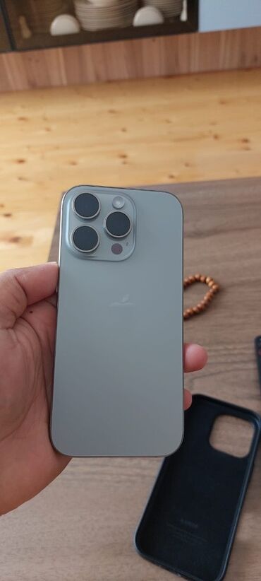 samsun a15: IPhone 16 Pro, 128 GB, Natural Titanium, Zəmanət, Barmaq izi, Face ID