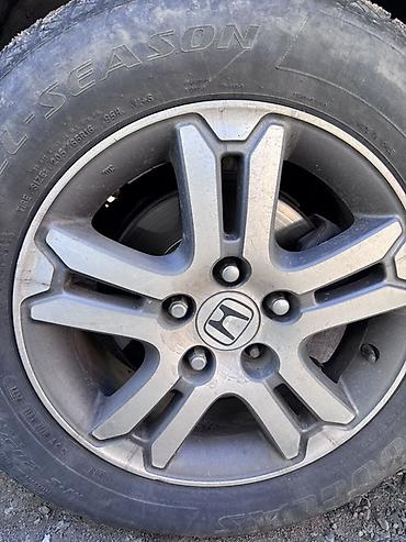 Шиналар жана дисктер: Литые диски Honda + всесезонные шины 16" - Оригинальные литые диски — 1