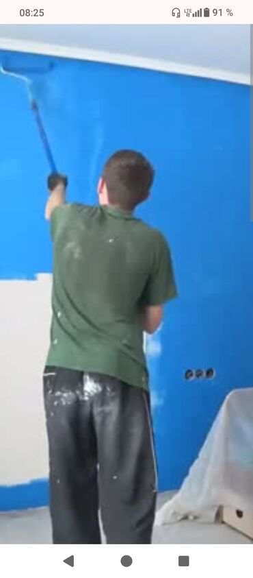 пьедесталом раковина с: Покраска стен, На водной основе, Больше 6 лет опыта