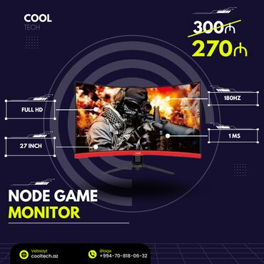 masin ucun monitor satisi: Node game monitor 📦ödənişsiz çatdırılma ✅ yeni ✅ rəng: qara ✅