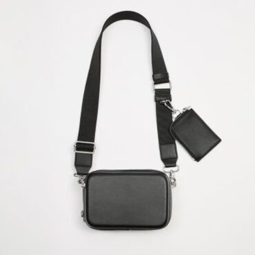 сумка мужской: Zara sling bags for men новая, кож зам # барсетка бананка сумка