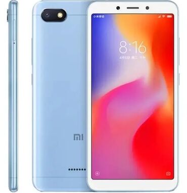 Xiaomi: Xiaomi, Redmi 6, Б/у, 32 ГБ, цвет - Синий, 2 SIM