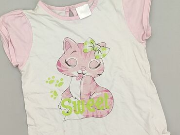 letnie sukienki długie w kwiaty: T-shirt, 5-6 years, 110-116 cm, condition - Good