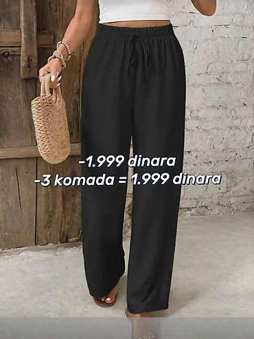 Pantalone: Ženske široke pantalone od viskoze - Materijal: viskoza (lagana — 3