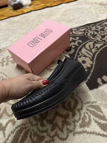 qramla ətir: Qadın ayaqqabısı – Comfy Brand - Rəng: Qara - Model: Yumşaq — 3