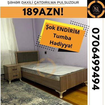 Çarpayılar: Təknəfərlik çarpayı, Matras ilə — 4