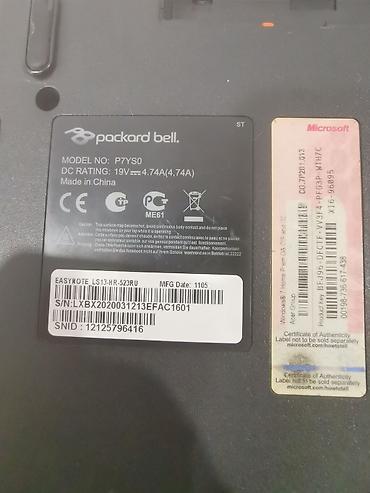 ноутбук 4: Продаю рабочий ноутбук Packard Bell EasyNote LS13 (17.3 дюйма) — 9