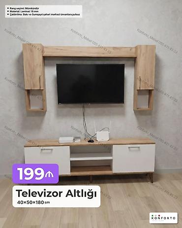 Ev və bağ: Televizor altlığı və divar modulu dəsti Ölçü: 40 × 50 × 180 sm — 1