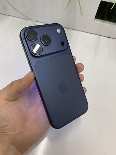 Apple iPhone: IPhone 17 Pro, Новый, 512 ГБ, Синий, Зарядное устройство, Защитное стекло, Чехол, 100 % — 1