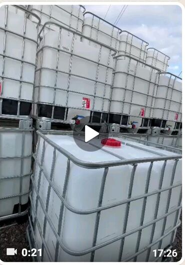 1 tonluq su ceni qiymeti: Bak, Plastik, 1000 l., İşlənmiş, Ünvandan götürmə, Pulsuz çatdırılma, Ödənişli çatdırılma