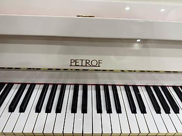 akustik gitara simi: Ağ rəngli orijinal "PETROF" Pianosu 🌟 Petrof vertikal piano – ağ rəng — 2