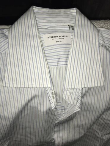 Košulje: Original RONERTO BARESSI kosulja 45 100% cotton Finest Italian fabric — 5