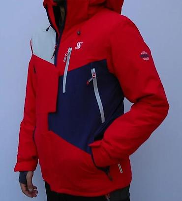 psg tech fleece: Muška zimska/ski jakna – crvena sa sivo-tamnoplavim detaljima - — 6