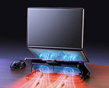 17 max: Охлаждающая подставка для ноутбука Hoco DH19 RGB - Совместимость — 1