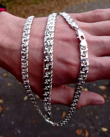 Серебряные цепочки: Серебряная цепь «Рамзес» 140 гр, 60 см Ручная работа, серебро 925 — 45