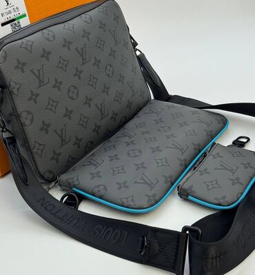 сумка объемная: Барсетка, Louis Vuitton, Материалы: Нукура булгаары, Чөнтөктөрү көп, Бөлүнгөн бөлүктөр, Куру жөнгө салынат, Жаңы